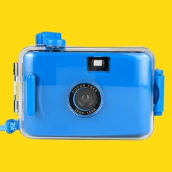 Blue Underwater Focus Free 35mm Point and Shoot Film Camera Reusable