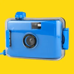 Blue Underwater Focus Free 35mm Point and Shoot Film Camera Reusable