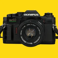 BRAND NEW - Olympus OM40 Program Black 35mm SLR Film Camera with Olympus Prime Lens