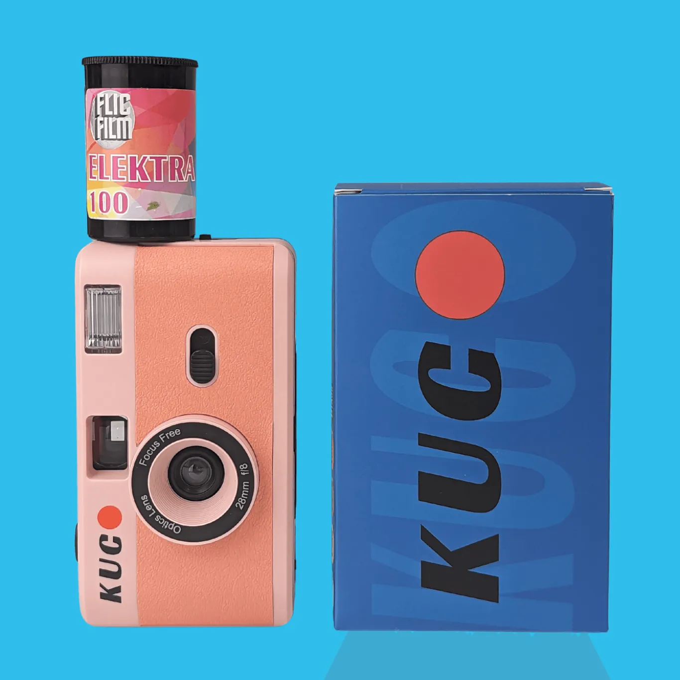 Brand New KUGO 35mm Film Camera Reusable Point And Shoot - Pink