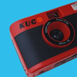 Brand New KUGO 35mm Film Camera Reusable Point And Shoot - Red