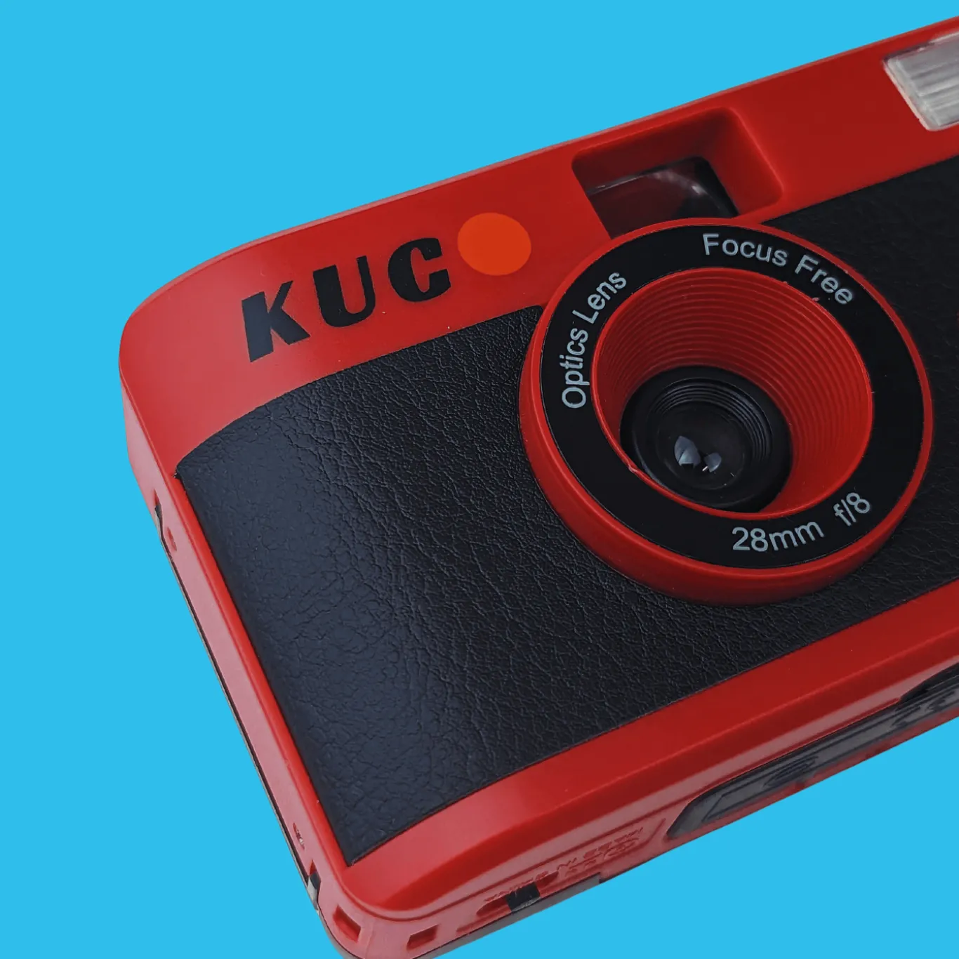 Brand New KUGO 35mm Film Camera Reusable Point And Shoot - Red
