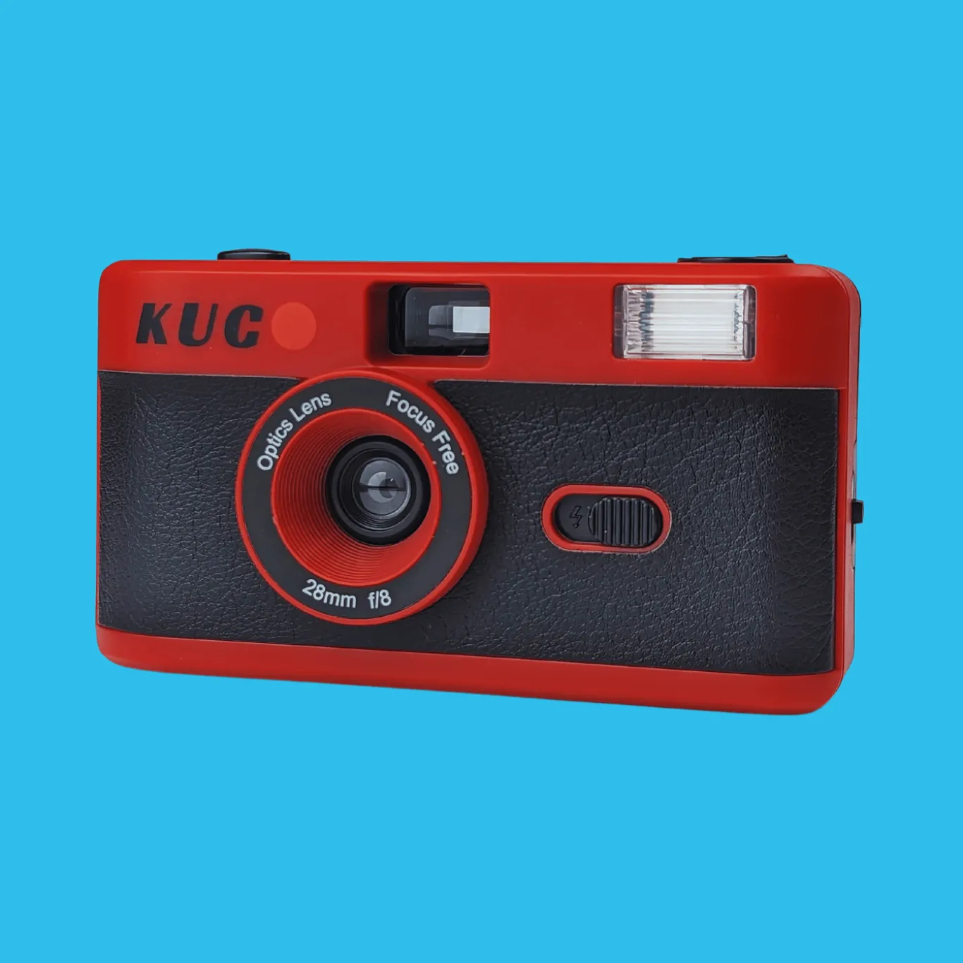 Brand New KUGO 35mm Film Camera Reusable Point And Shoot - Red