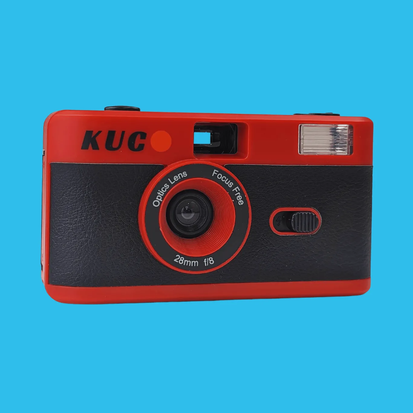 Brand New KUGO 35mm Film Camera Reusable Point And Shoot - Red
