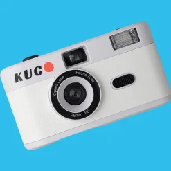 Brand New KUGO 35mm Film Camera Reusable Point And Shoot - White