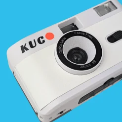 Brand New KUGO 35mm Film Camera Reusable Point And Shoot - White