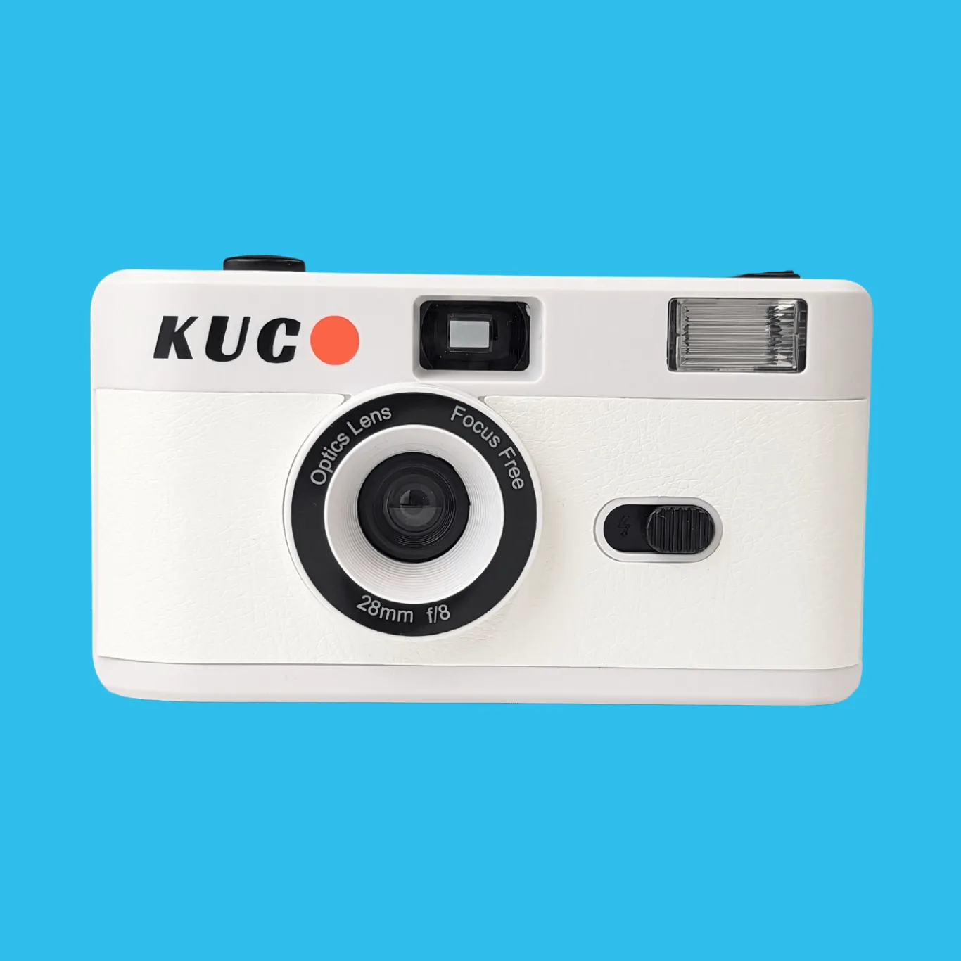 Brand New KUGO 35mm Film Camera Reusable Point And Shoot - White