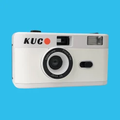 Brand New KUGO 35mm Film Camera Reusable Point And Shoot - White
