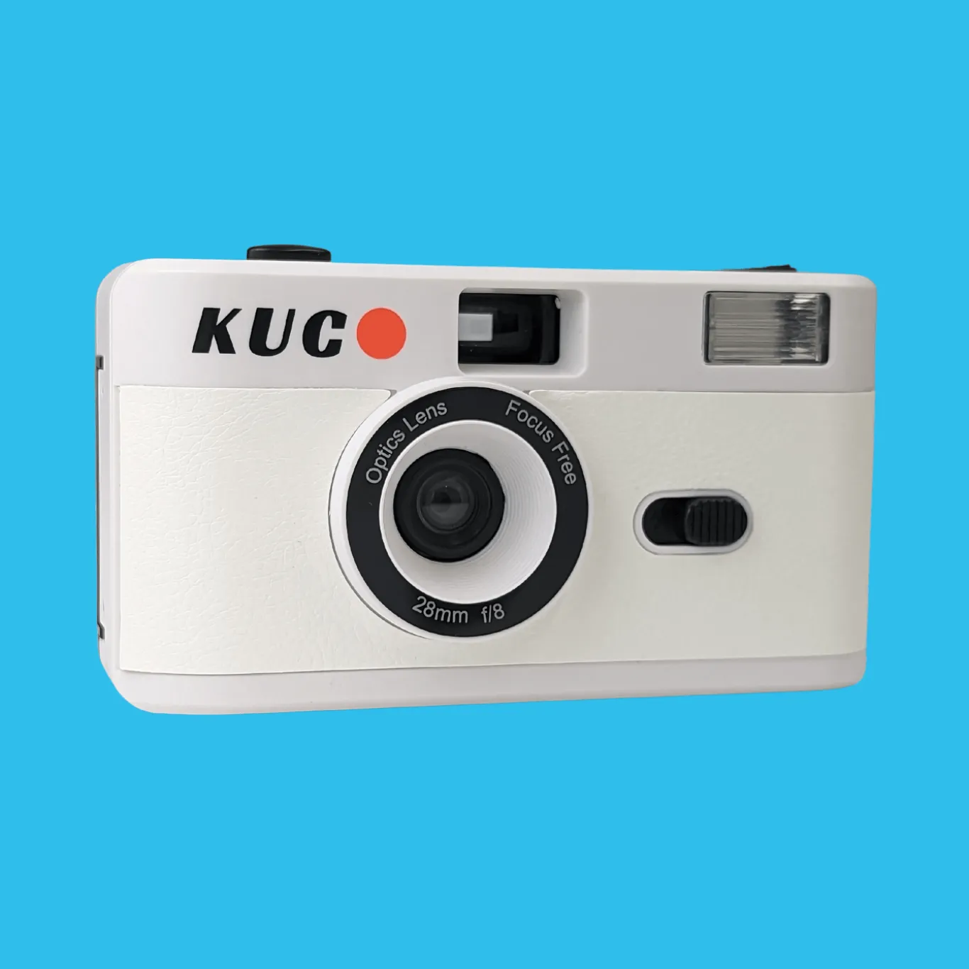 Brand New KUGO 35mm Film Camera Reusable Point And Shoot - White