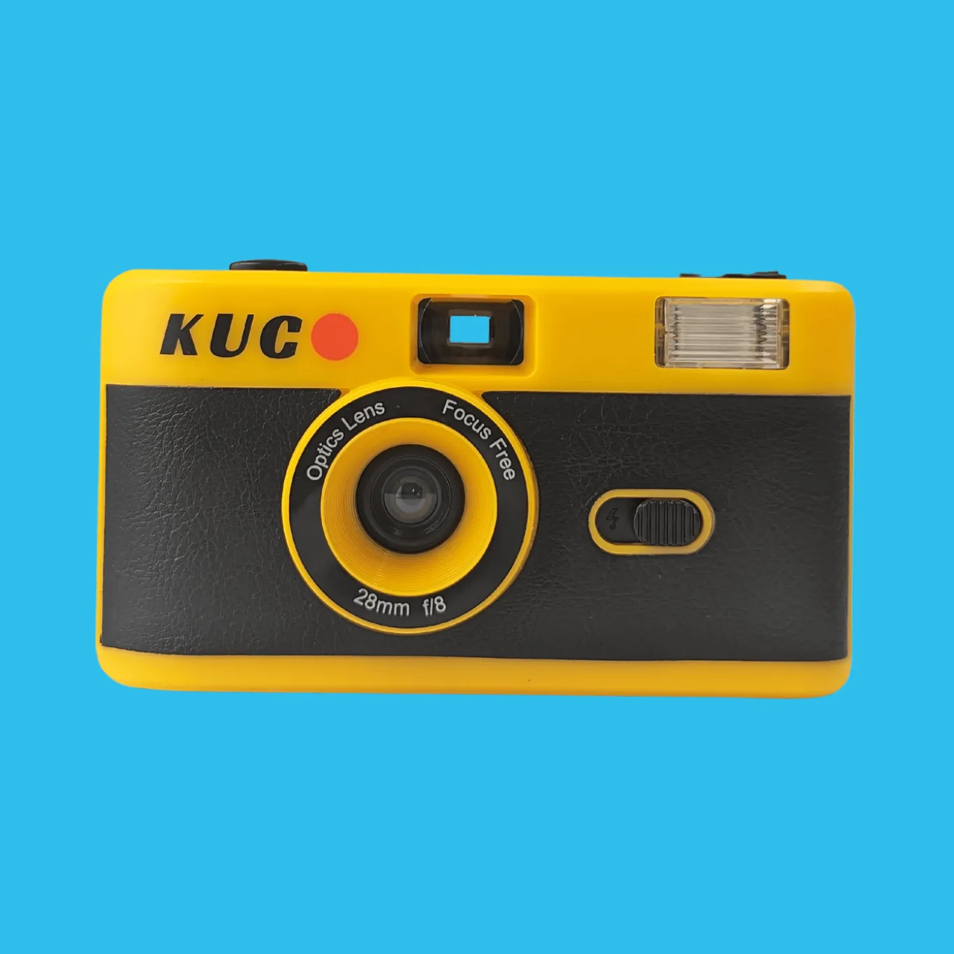 Brand New KUGO 35mm Film Camera Reusable Point And Shoot - Yellow