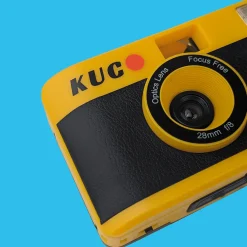 Brand New KUGO 35mm Film Camera Reusable Point And Shoot - Yellow