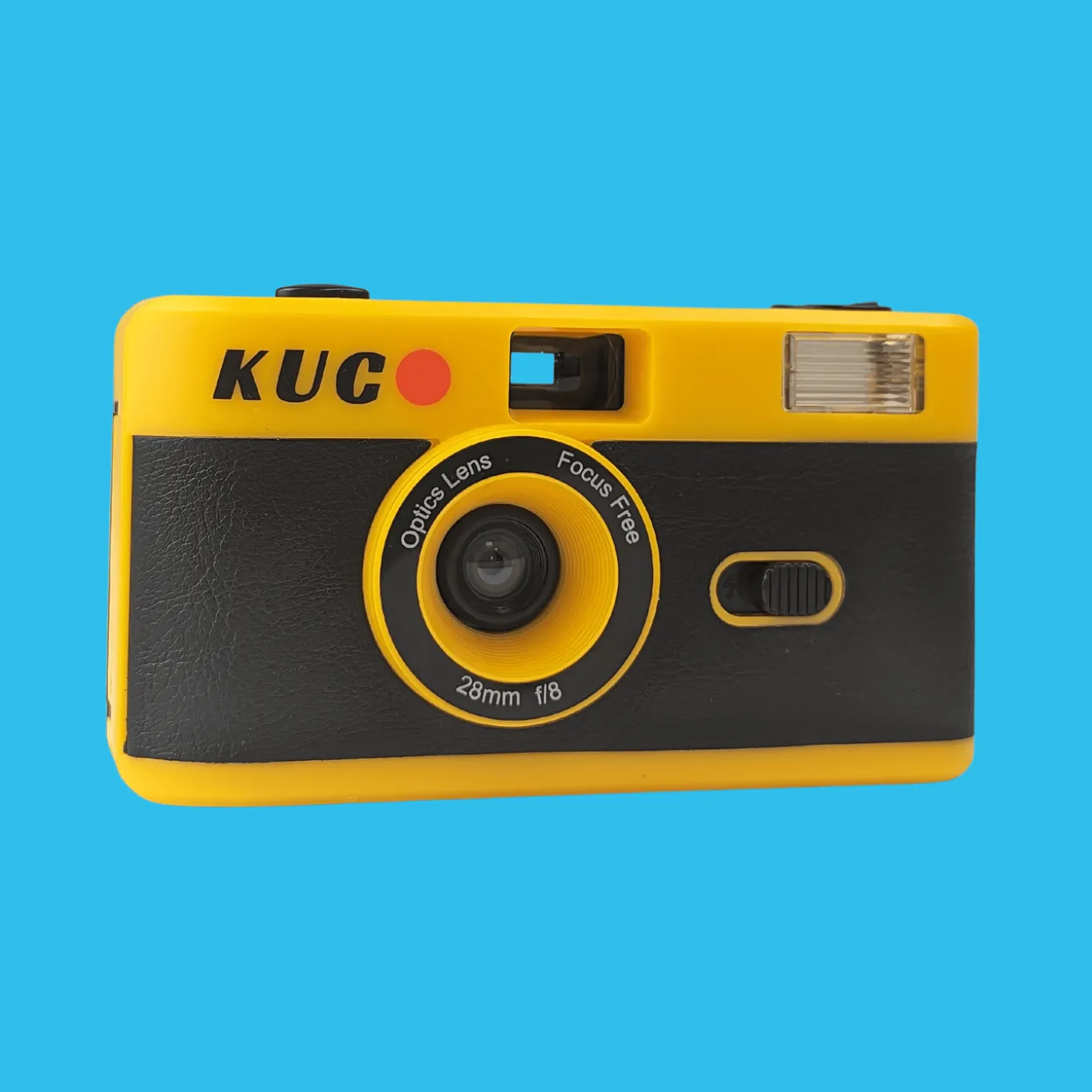 Brand New KUGO 35mm Film Camera Reusable Point And Shoot - Yellow