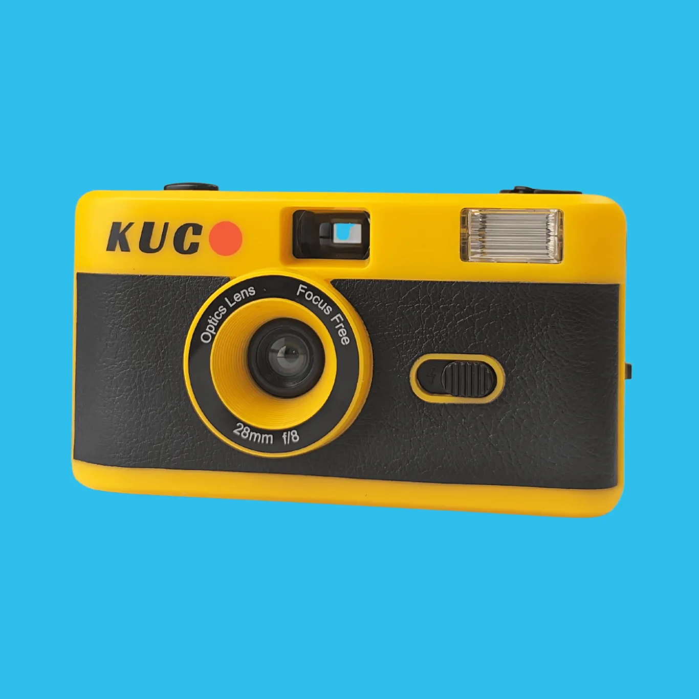 Brand New KUGO 35mm Film Camera Reusable Point And Shoot - Yellow
