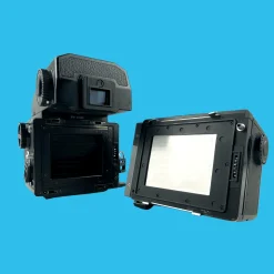 Bronica ETRS With AE II Prism and 75mm F2.8 Lens. 6X4.5 Medium Format Film Camera