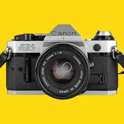 Canon AE-1 Program 35mm SLR Film Camera with Canon Prime Lens