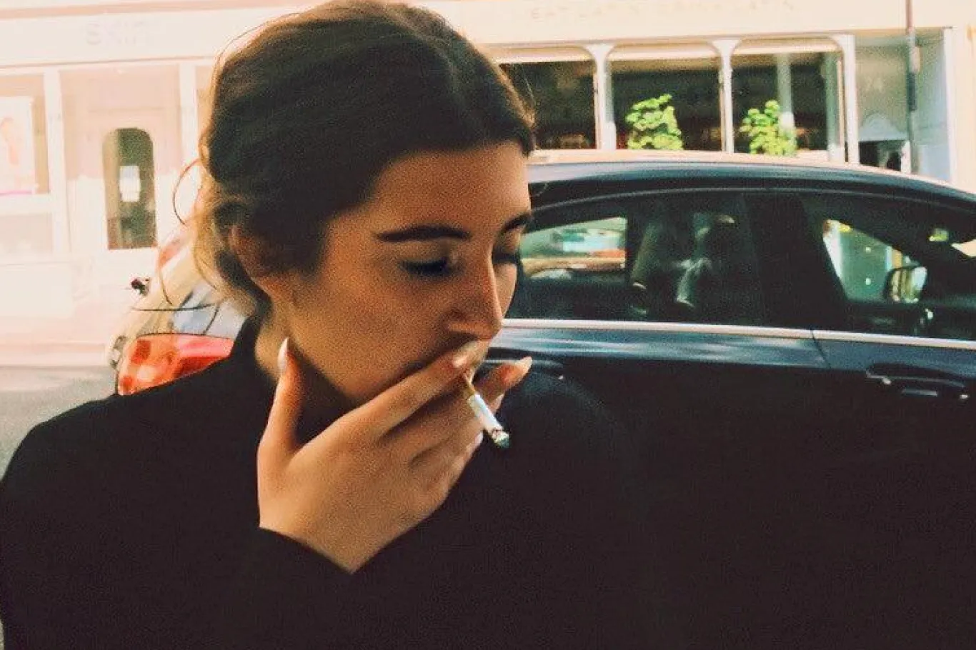 Canon AV 1 Black Vintage 35mm SLR Film Camera with Prime 50mm Lens