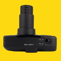 Canon Sure Prima Super 115 Black 35mm Film Camera Point and Shoot