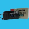 Canon Sure Shot Supreme 35mm Film Camera Point and Shoot with Black Leather Canon Case and ORIGNAL BOX
