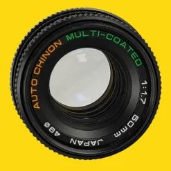 Chinon Auto 50mm f/1.7 Multi Coated Camera Lens