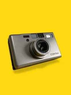 Contax T3 Titan Silver 35mm Film Camera Point & Shoot with 35mm f/2.8 Lens
