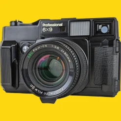 Fujica GW690 (Texas Leica) With 90mm F3.5 lens. 6X9 Medium Format Film Camera.