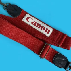 Genuine Canon Royal Red SLR Camera Strap