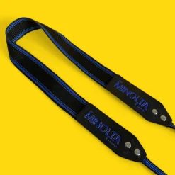 Genuine Minolta Blue & Black SLR Camera Strap