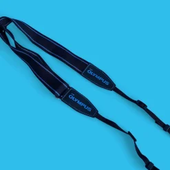 Genuine Olympus Blue & Black SLR Camera Strap