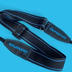 Genuine Olympus Blue & Black SLR Camera Strap