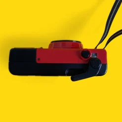 Konica POP Red 35mm Film Camera Point and Shoot