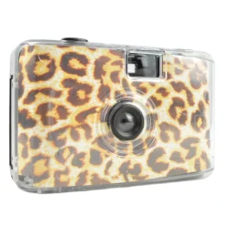 Leopard Print Focus Free 35mm Point and Shoot