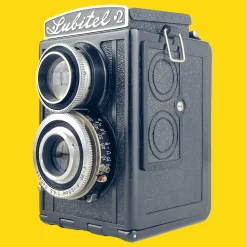 Lubitel 2 With 75mm F4.5 Lens. TLR 6X6 Medium Format Film Camera.