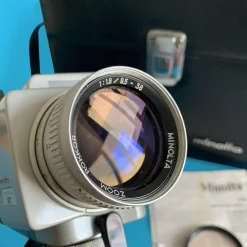 Minolta Autopak-8 K7 Super 8 Movie Cine Camera with Leather Carry Case