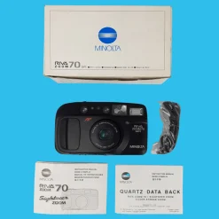 Minolta Riva Zoom 70 Black BRAND NEW 35mm Film Camera Point and Shoot