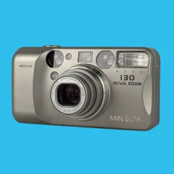 Minolta Riva Zoom 130 35mm Film Camera Point and Shoot