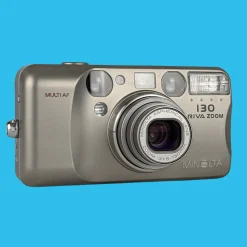 Minolta Riva Zoom 130 35mm Film Camera Point and Shoot