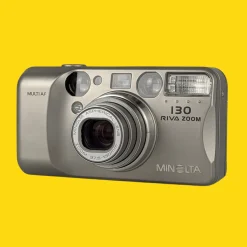 Minolta Riva Zoom 130 35mm Film Camera Point and Shoot