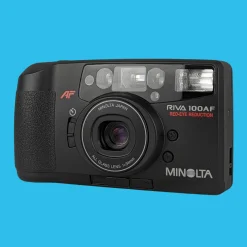 Minolta Riva Zoom 100AF 35mm Film Camera Point and Shoot