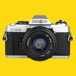 Minolta X-500 SLR 35mm Film Camera with Auto Zoom Lens