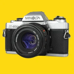 Minolta X-500 SLR 35mm Film Camera with Auto Zoom Lens
