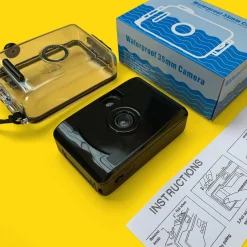 35mm Film Camera Bundle Reusable - Black Underwater And Lomography Four Lens Camera
