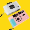 35mm Film Camera Bundle Reusable - Pink Vibe And Lomography Four Lens Camera