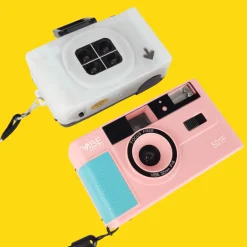 35mm Film Camera Bundle Reusable - Pink Vibe And Lomography Four Lens Camera