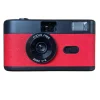 35MM REUSABLE FILM CAMERA WITH FLASH - BLACK & RED