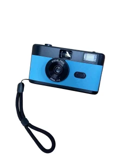 35MM REUSABLE FILM CAMERA WITH FLASH - BLACK & BLUE