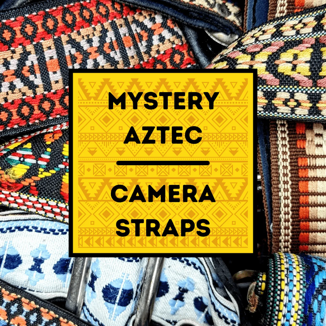 Mystery Aztec Vintage Camera Straps