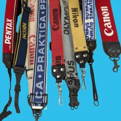 Mystery Branded Loud and Bold Vintage Camera Strap