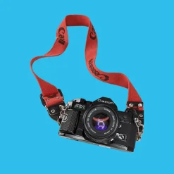 Mystery Branded Loud and Bold Vintage Camera Strap