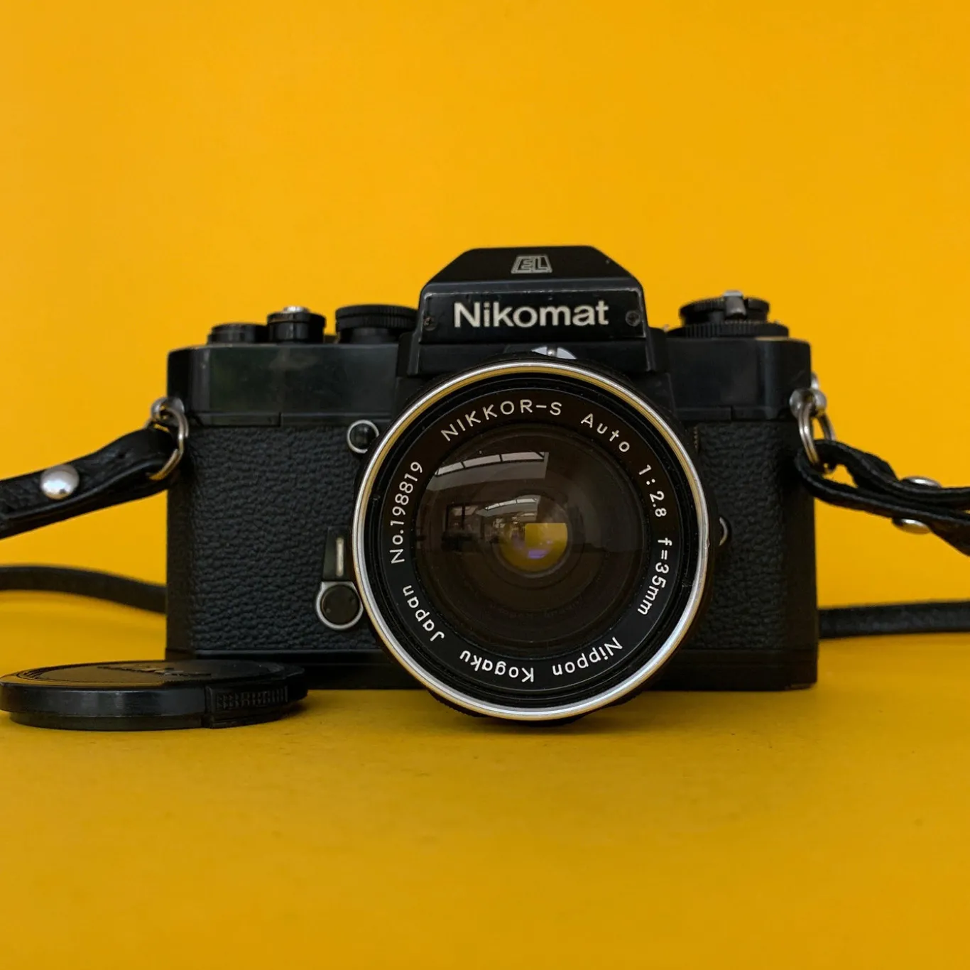 Nikomat EL Vintage 35mm SLR Film Camera w/ Nikkor-S f/2.8 35mm Lens