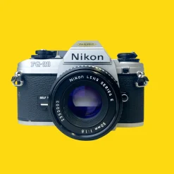 Nikon FG-20 35mm SLR Film Camera With Nikon E-Series 50mm F1.8